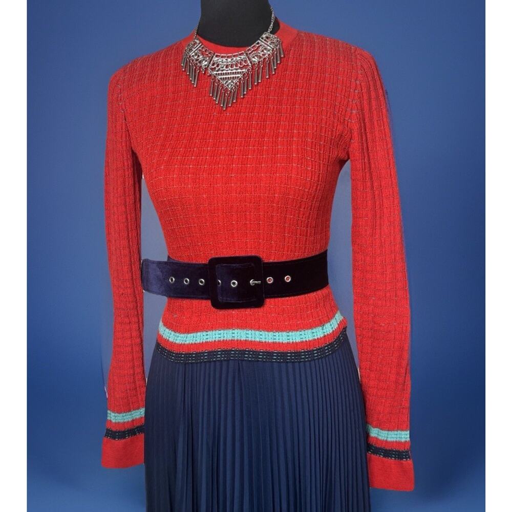 3.1 Phillip Lim Women’s Size XS Stretchy Red Sweater Knit | Prep | Mod |